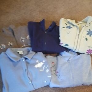 Floral Embroidered Cardigans Set